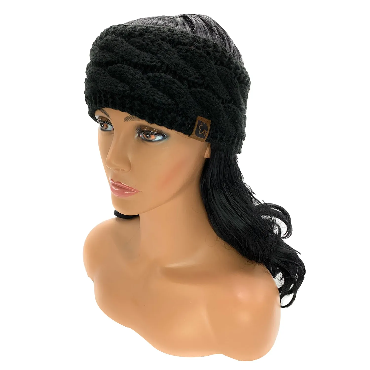 Empire Cove Reversible Headband Beanie Womens Winter Warm Solid Cable Knit