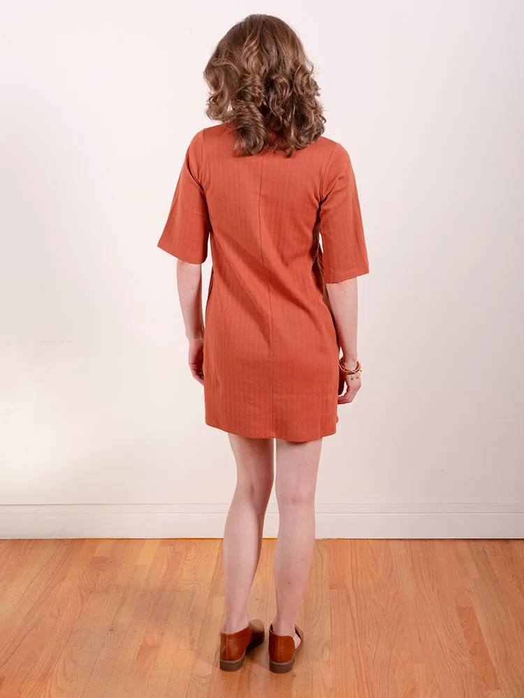 Eve Dress - Sandstone Rib Knit