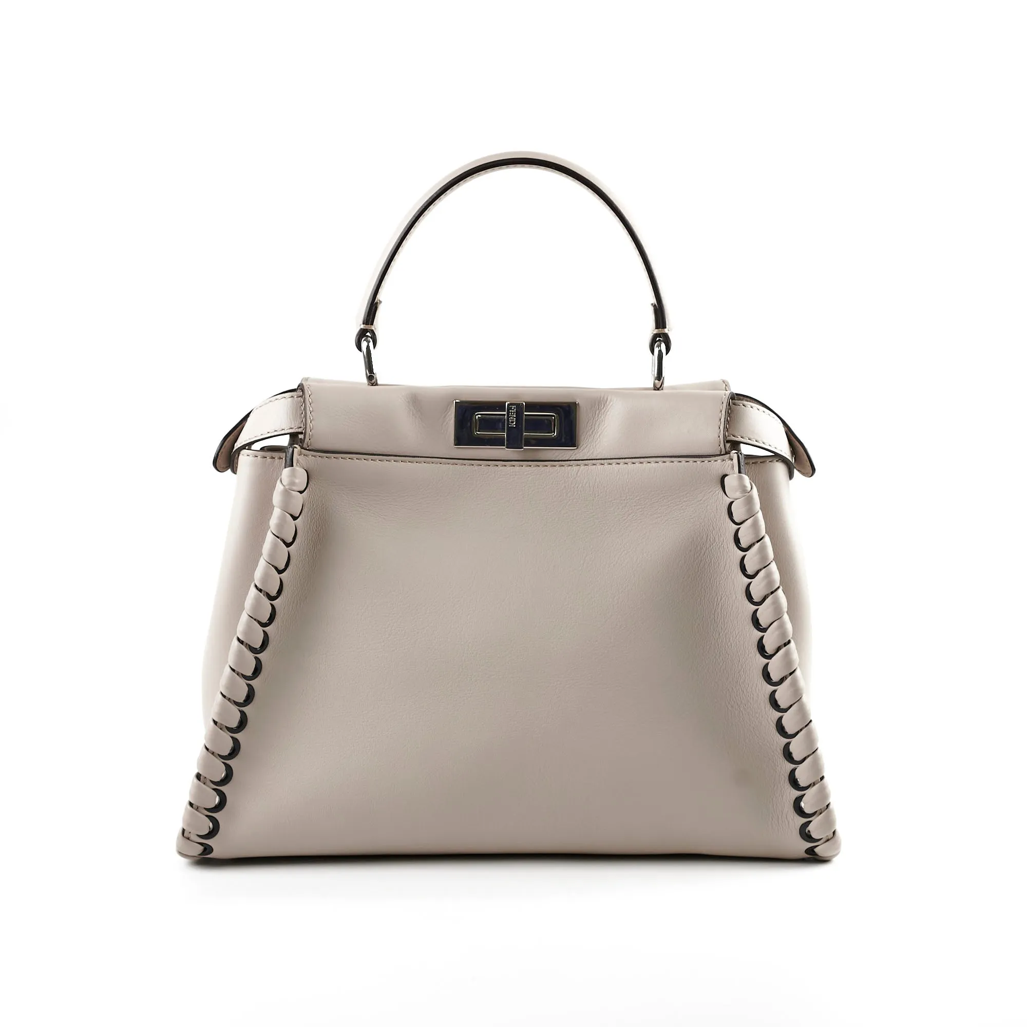 Fendi Peekaboo Calfskin Medium Two-way Grey