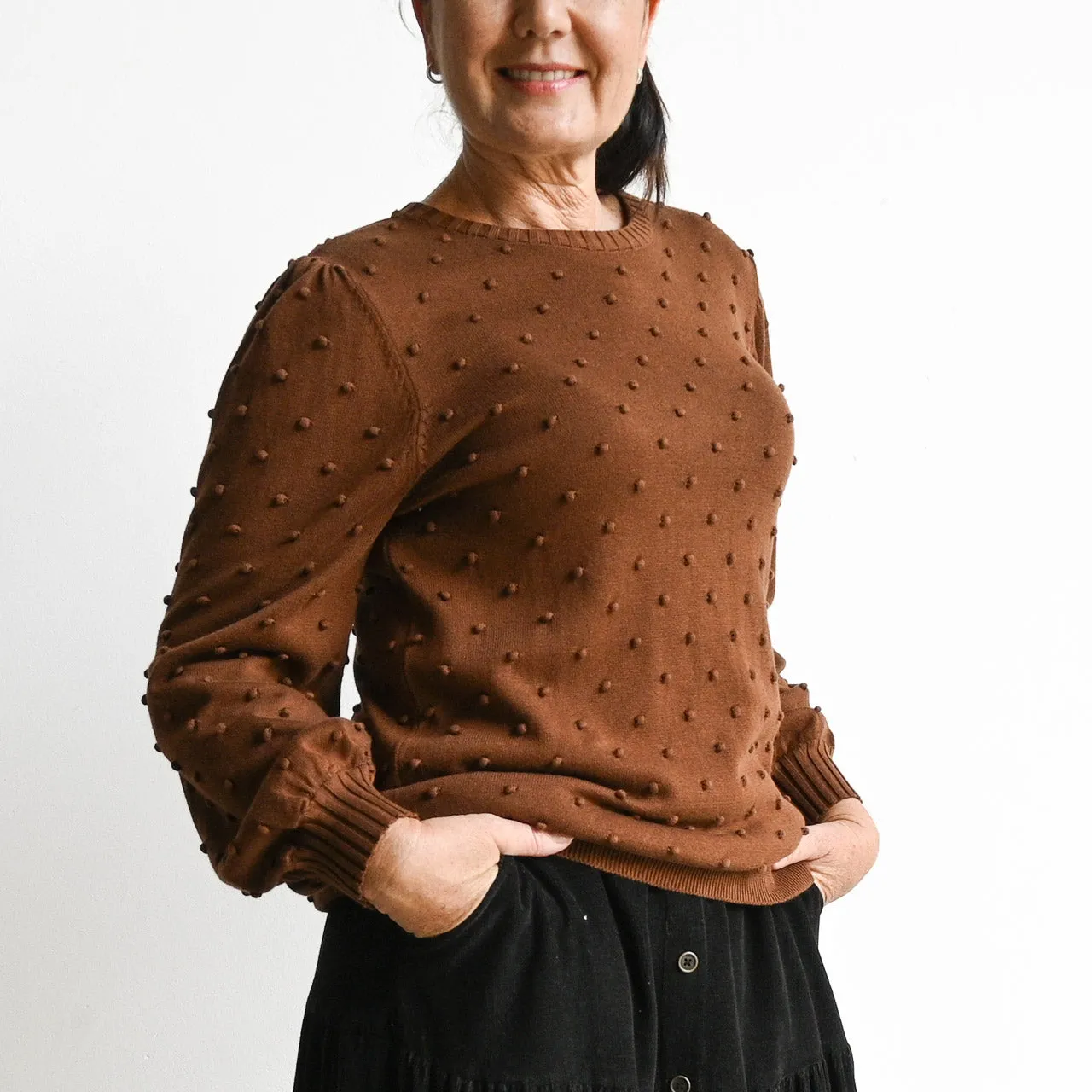 Fine Bobble Knit Sweater by Orientique Australia - 1255