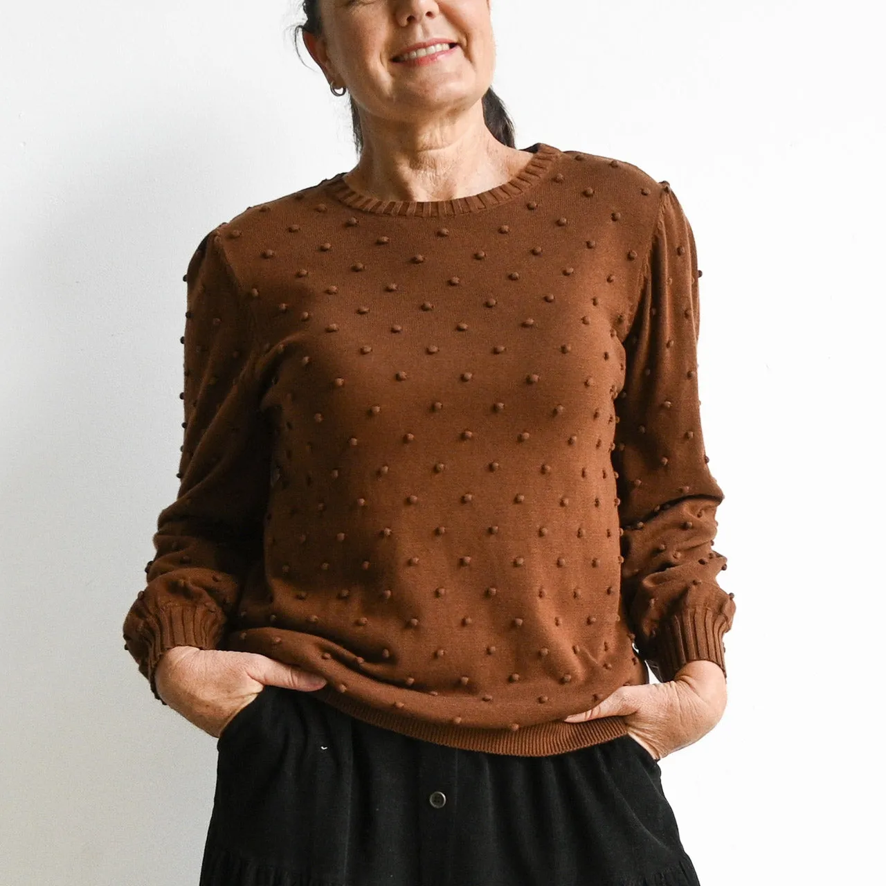 Fine Bobble Knit Sweater by Orientique Australia - 1255