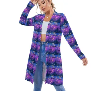 Floating Lanterns Women's Mid-Length Cardigan