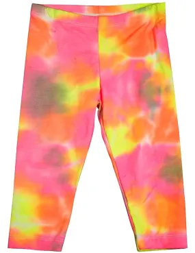 Flowers by Zoe - Little Girls' Capri Legging - Tie Dye and Prints