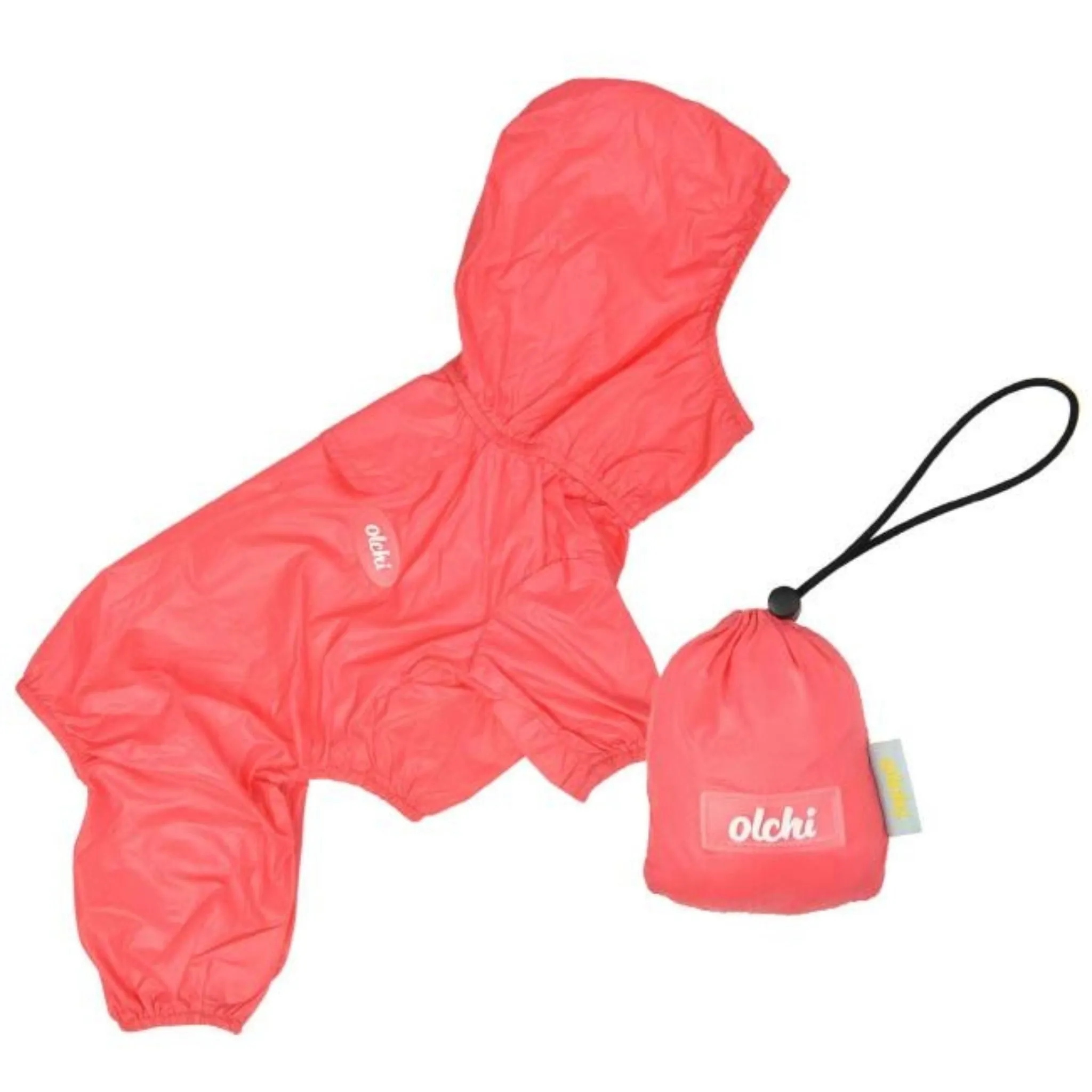 Full Coverage Pet Dog Raincoat Pink