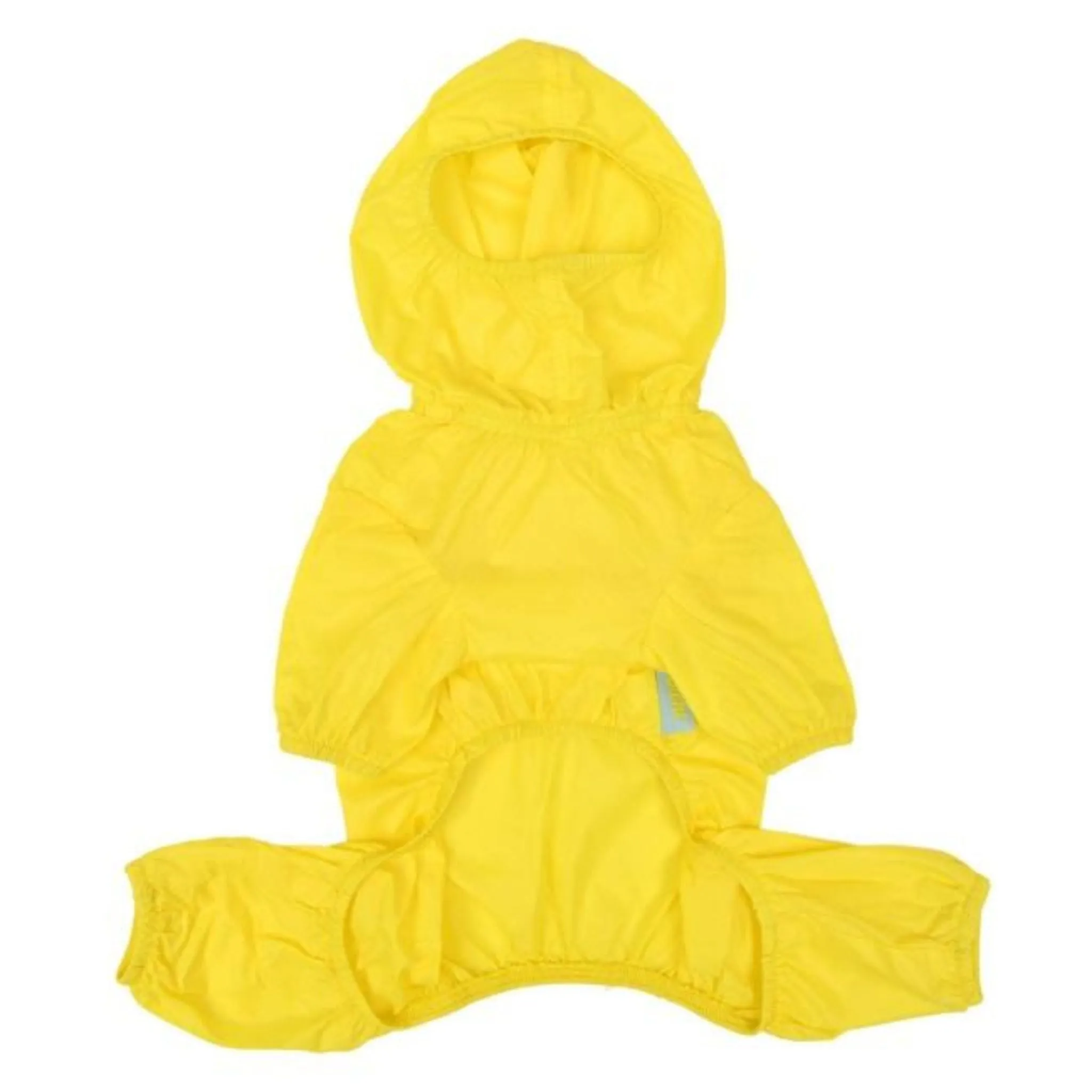 Full Coverage Pet Dog Raincoat Yellow