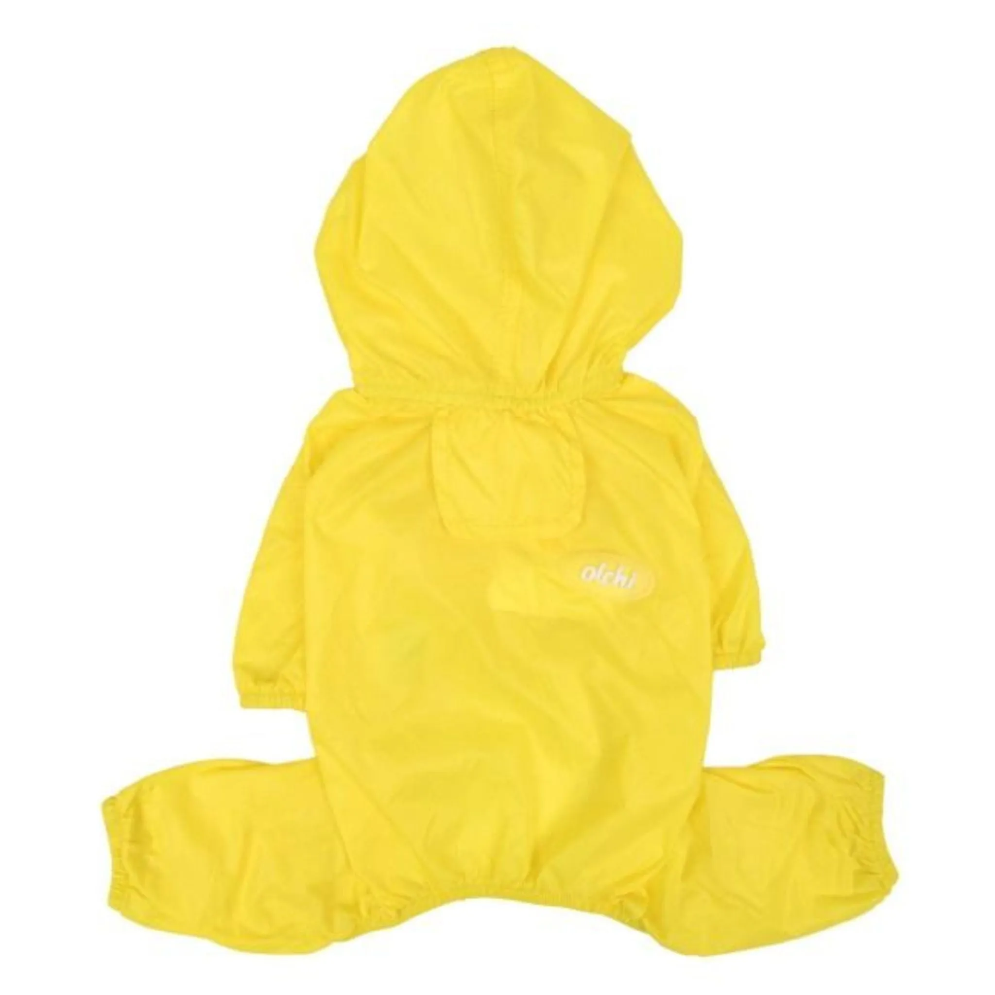 Full Coverage Pet Dog Raincoat Yellow