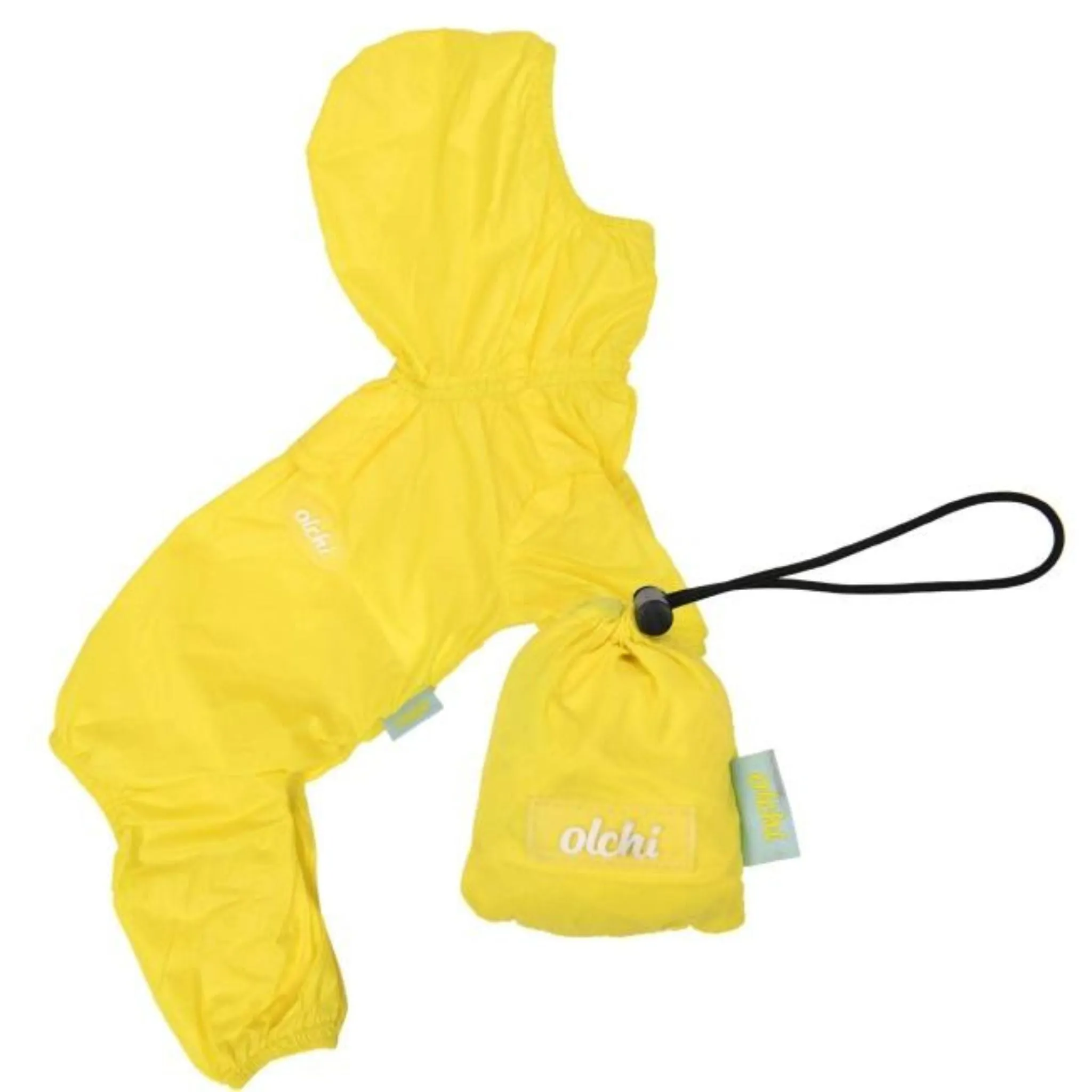 Full Coverage Pet Dog Raincoat Yellow