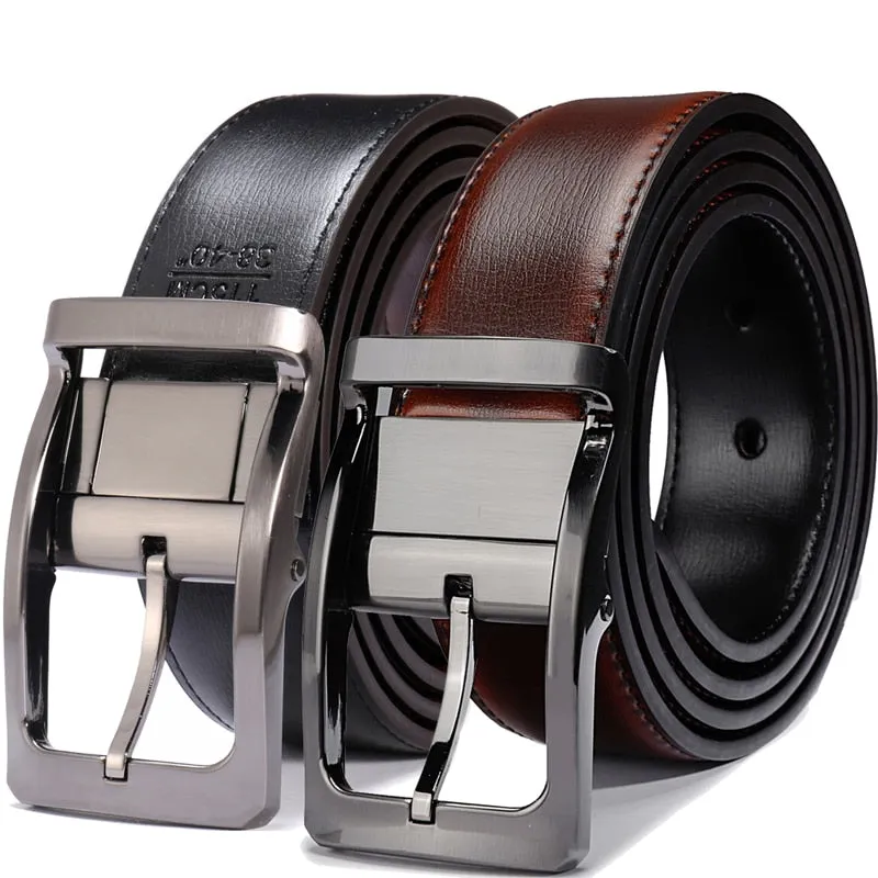 Funki Buys | Belts | Men's Leather Reversible Belt | Rotatable