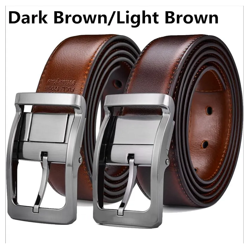 Funki Buys | Belts | Men's Leather Reversible Belt | Rotatable