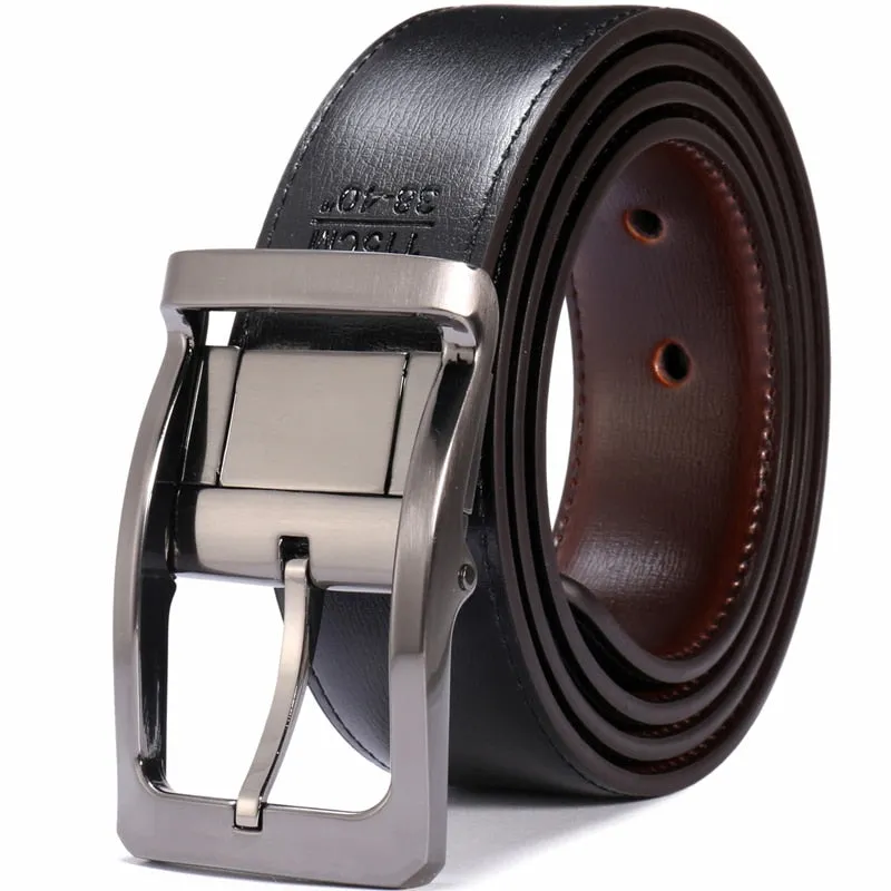 Funki Buys | Belts | Men's Leather Reversible Belt | Rotatable