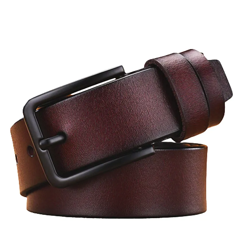 Funki Buys | Belts | Men's Leather Strap Luxury Pin Buckle Belt