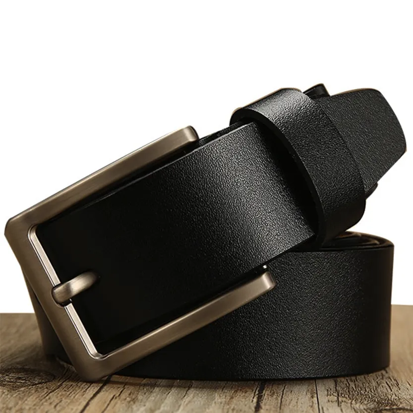 Funki Buys | Belts | Men's Leather Strap Luxury Pin Buckle Belt