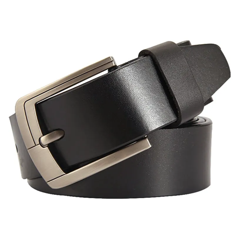 Funki Buys | Belts | Men's Leather Strap Luxury Pin Buckle Belt