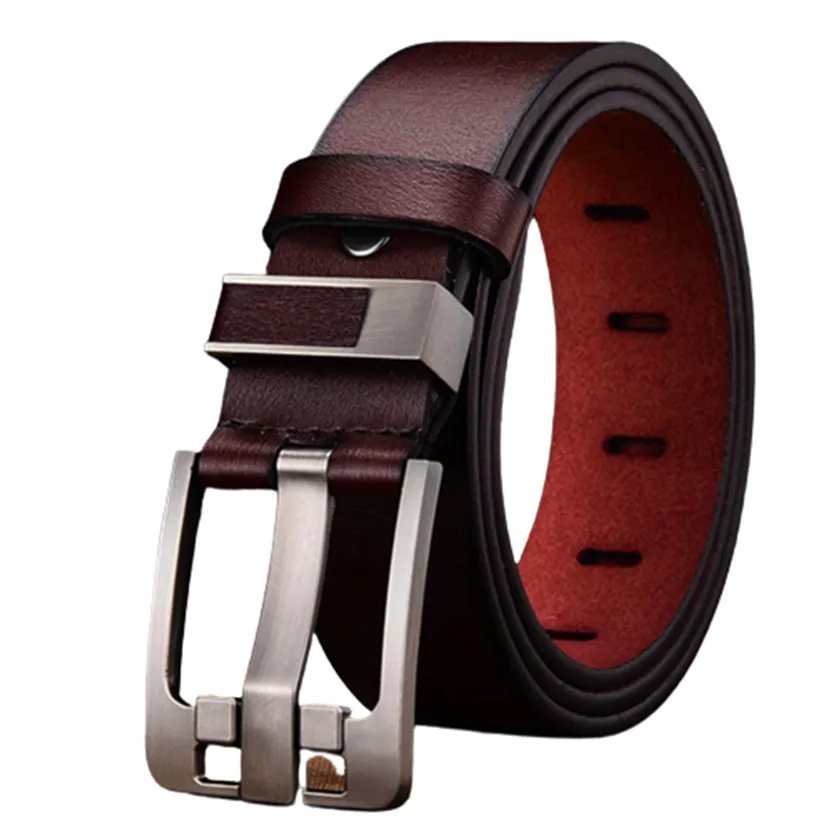 Funki Buys | Belts | Men's Leather Strap Luxury Pin Buckle Belt