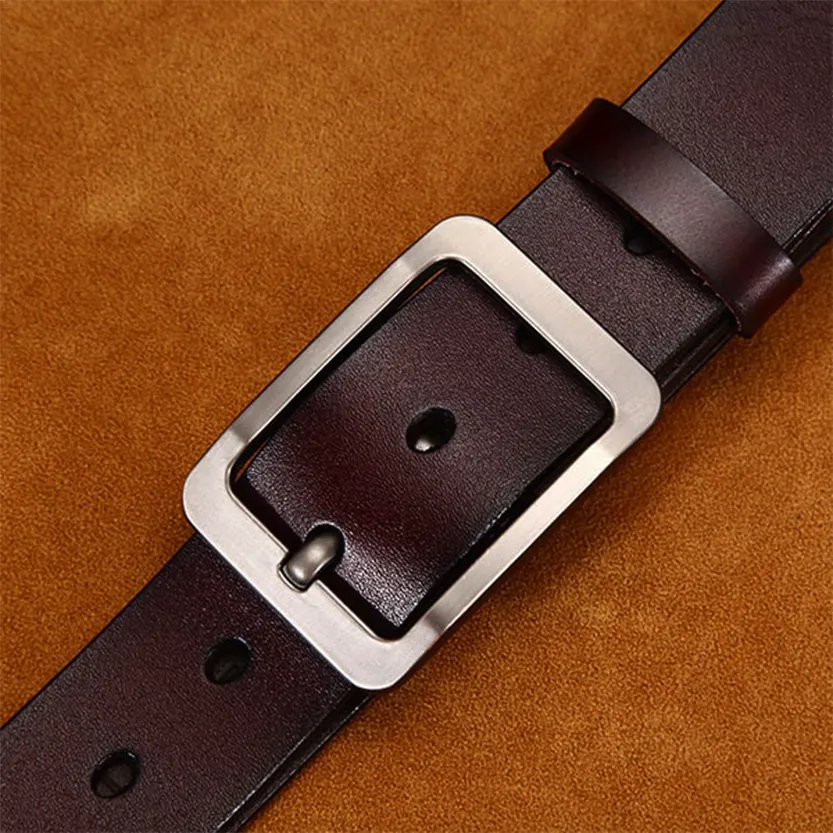 Funki Buys | Belts | Men's Leather Strap Luxury Pin Buckle Belt