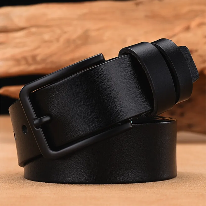 Funki Buys | Belts | Men's Leather Strap Luxury Pin Buckle Belt