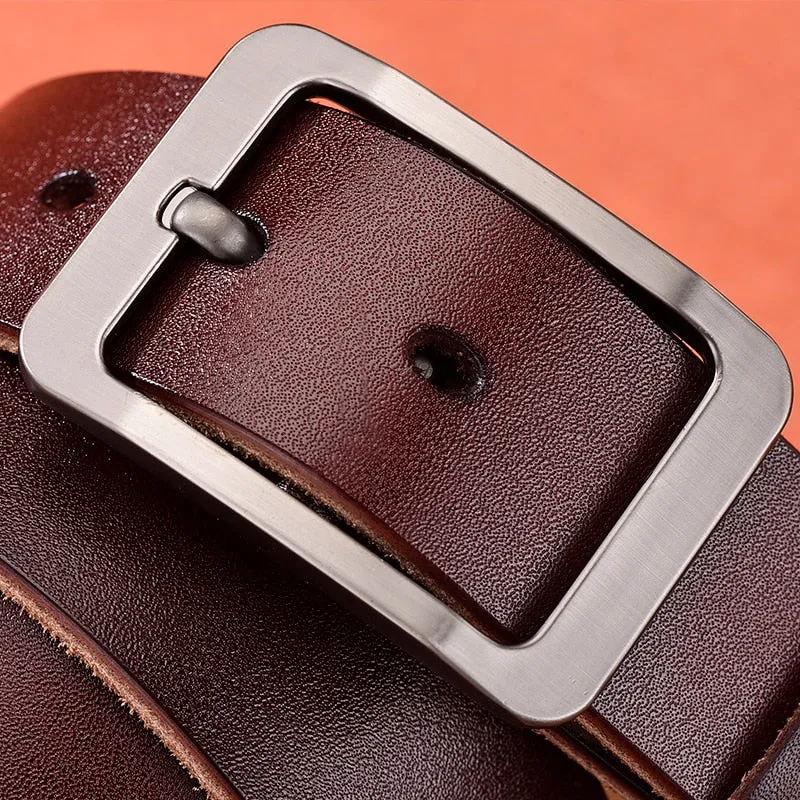 Funki Buys | Belts | Men's Leather Strap Luxury Pin Buckle Belt