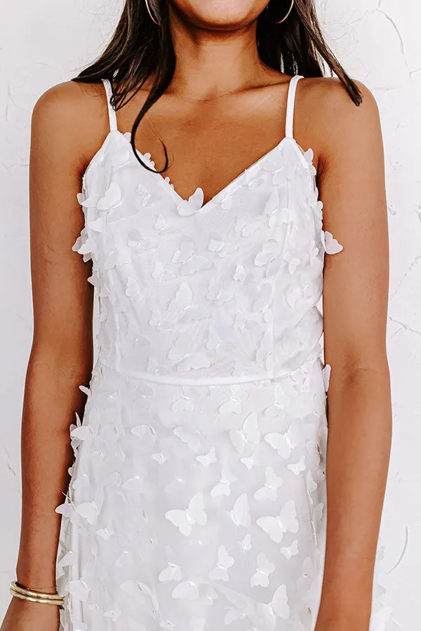 Garden Party Glow Midi in White