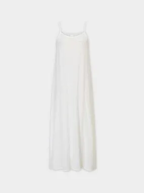 Gauze Slip Dress-Ivory