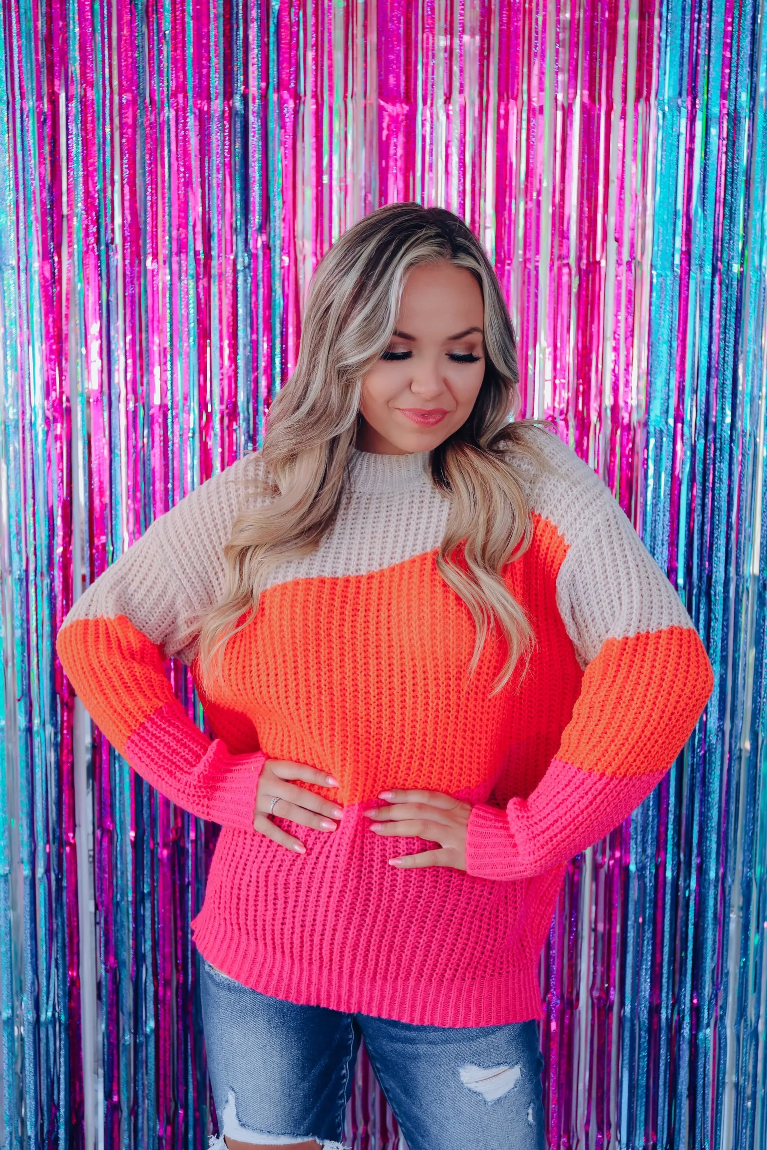 Gia Glowing Chunky Knit Sweater