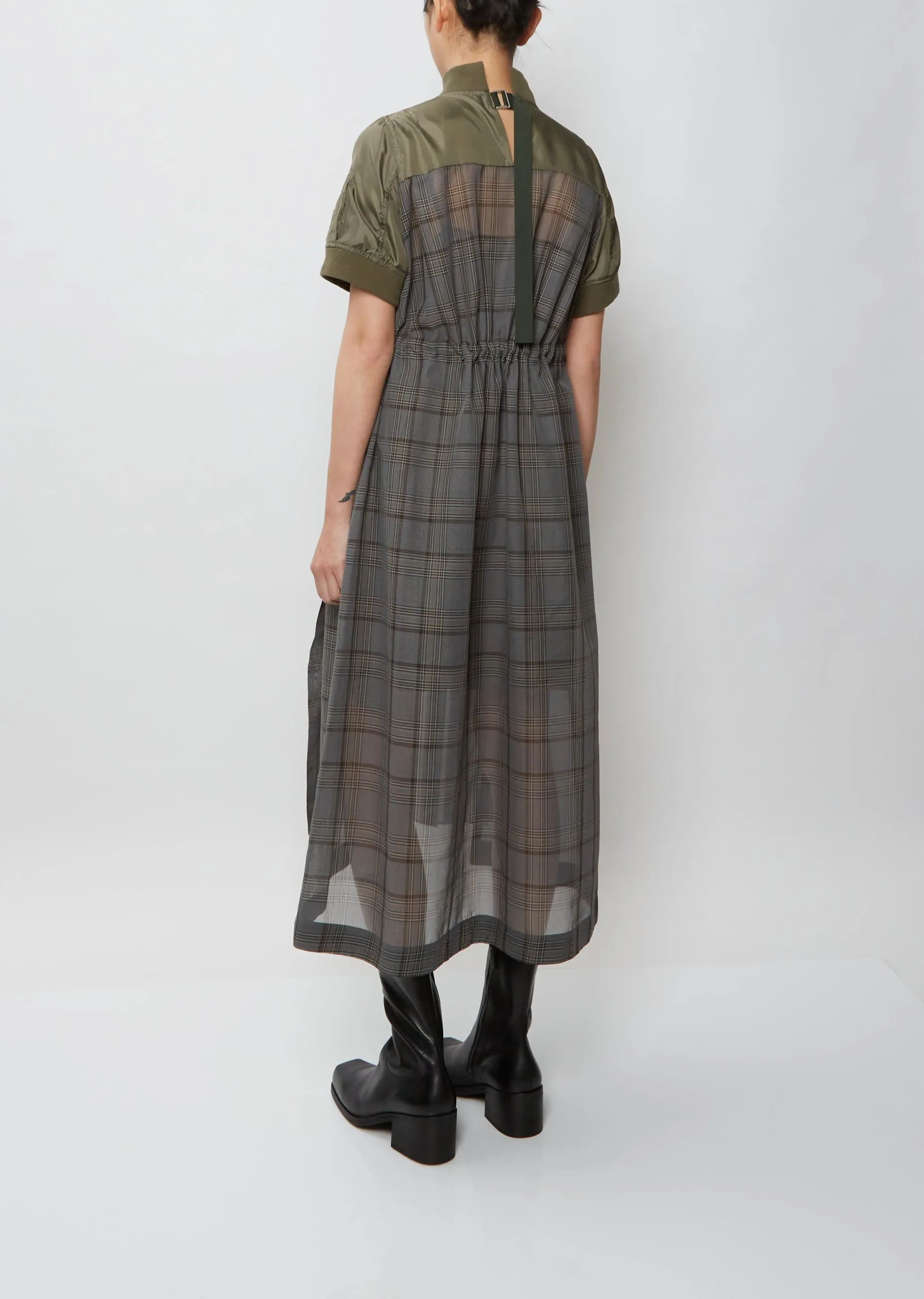 Glen Check Mix Dress