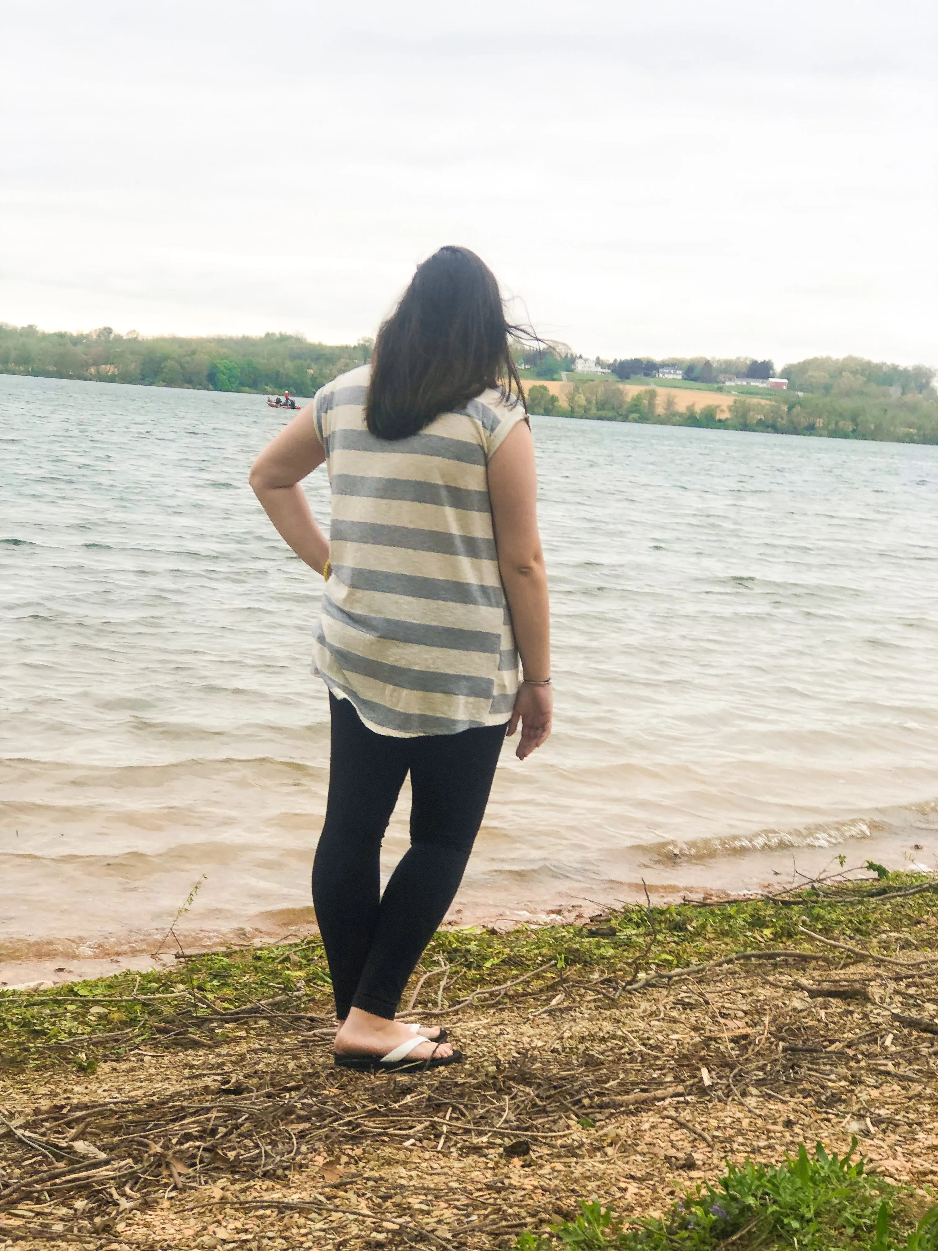 Gone Sailing Boxy Stripe Tee