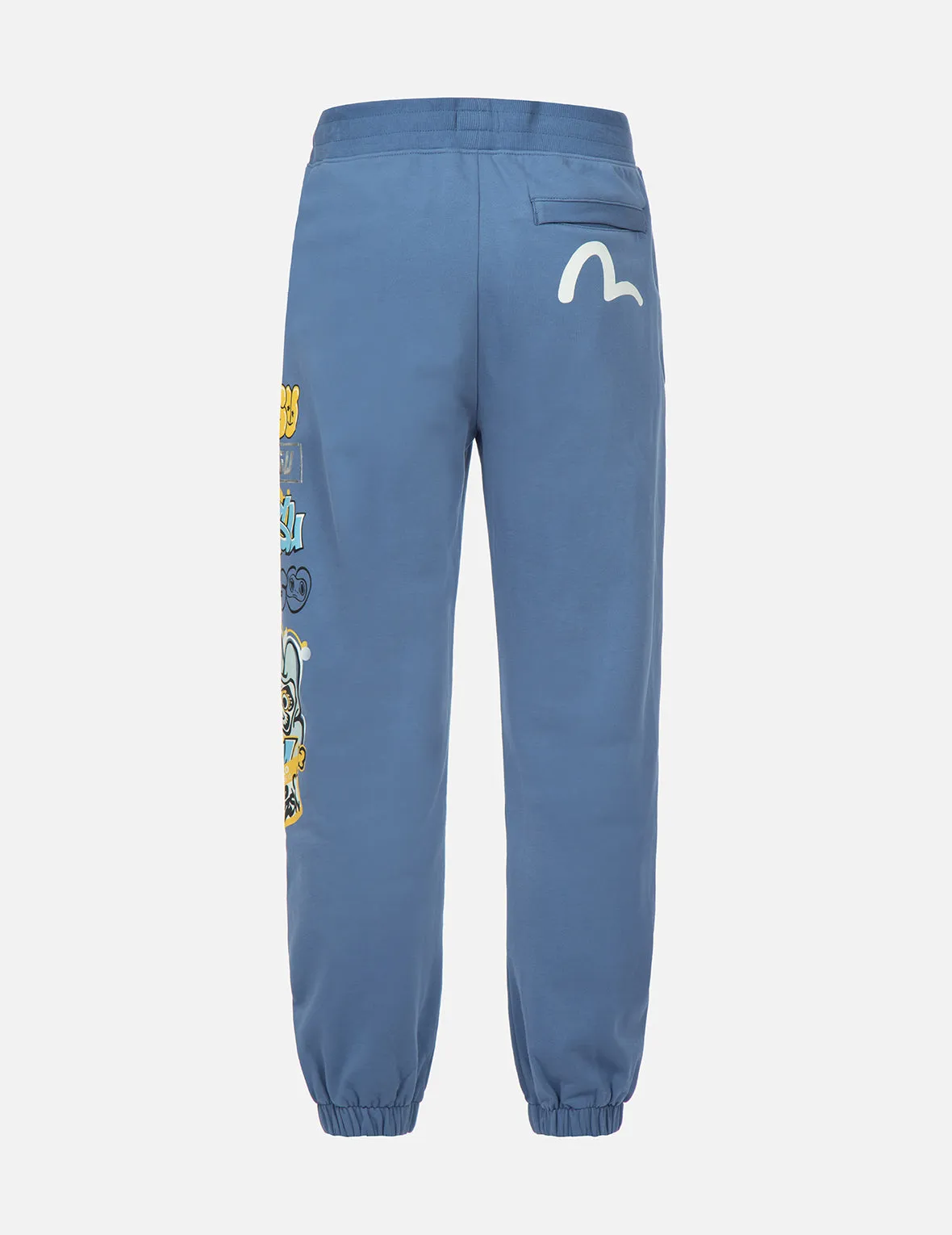 Graffiti Daruma and Logo Print Sweatpants