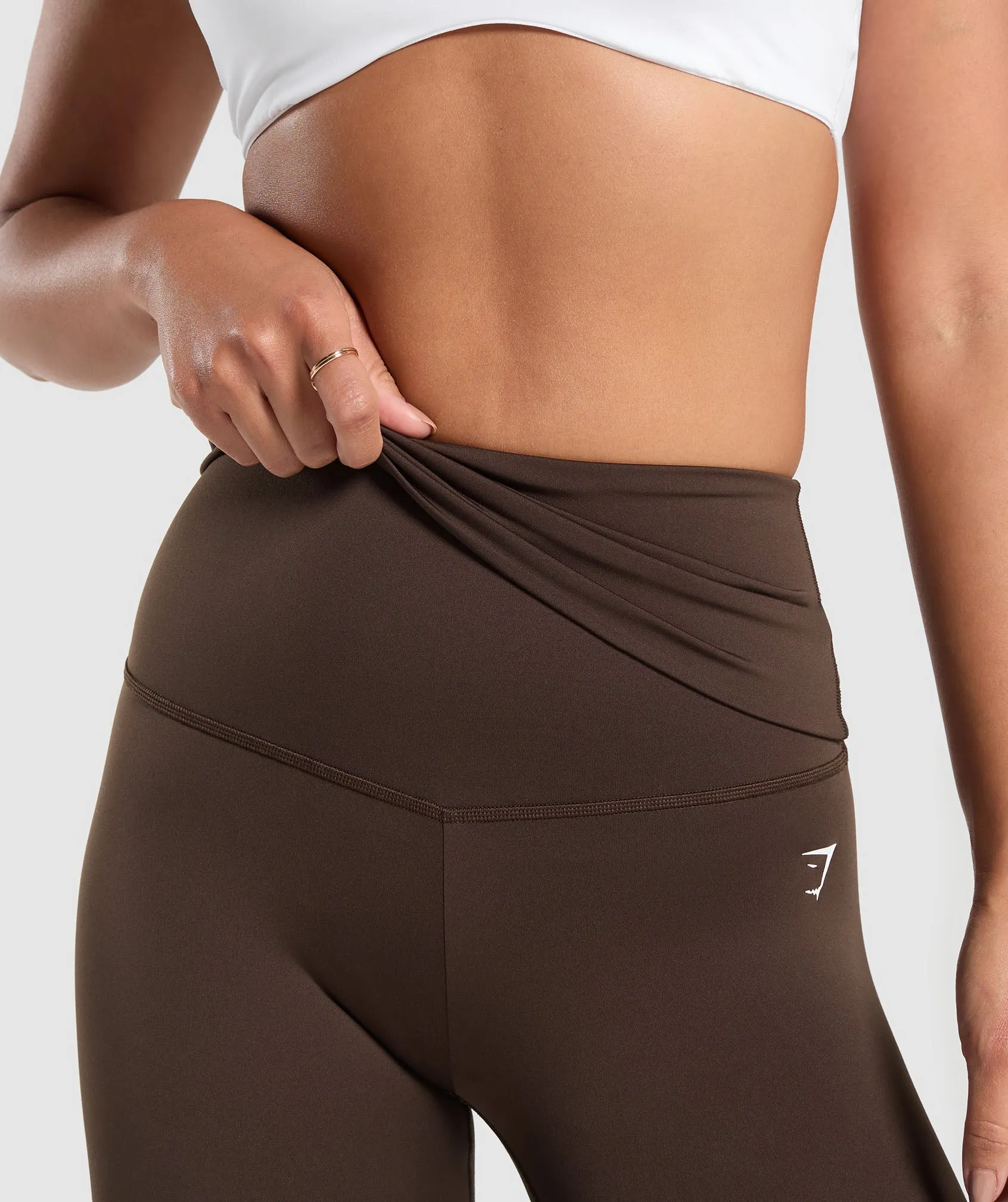 Gymshark Everyday Foldover Leggings - Archive Brown