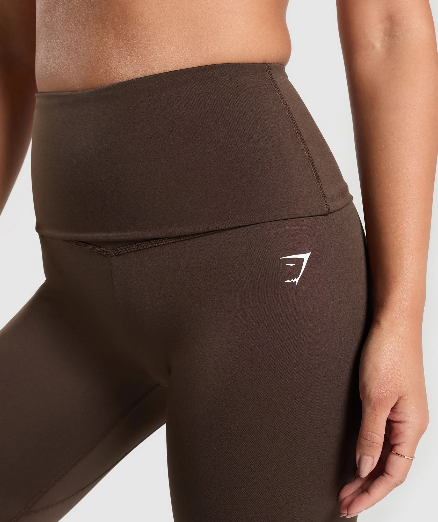 Gymshark Everyday Foldover Leggings - Archive Brown