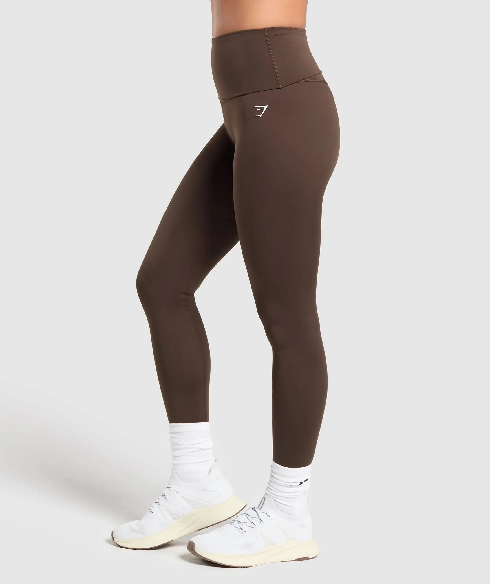 Gymshark Everyday Foldover Leggings - Archive Brown