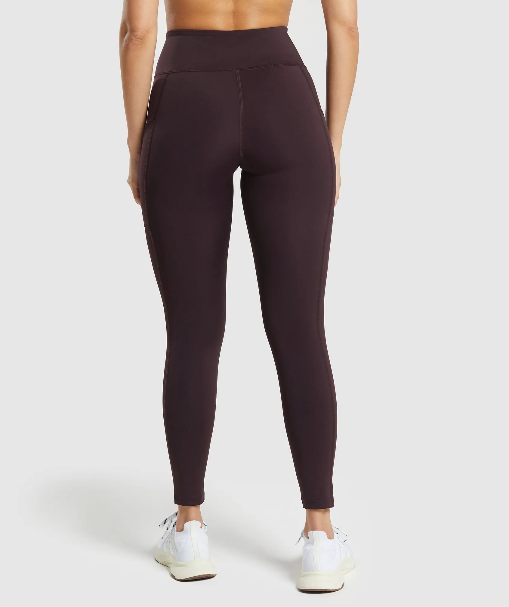 Gymshark Pocket Leggings - Plum Brown