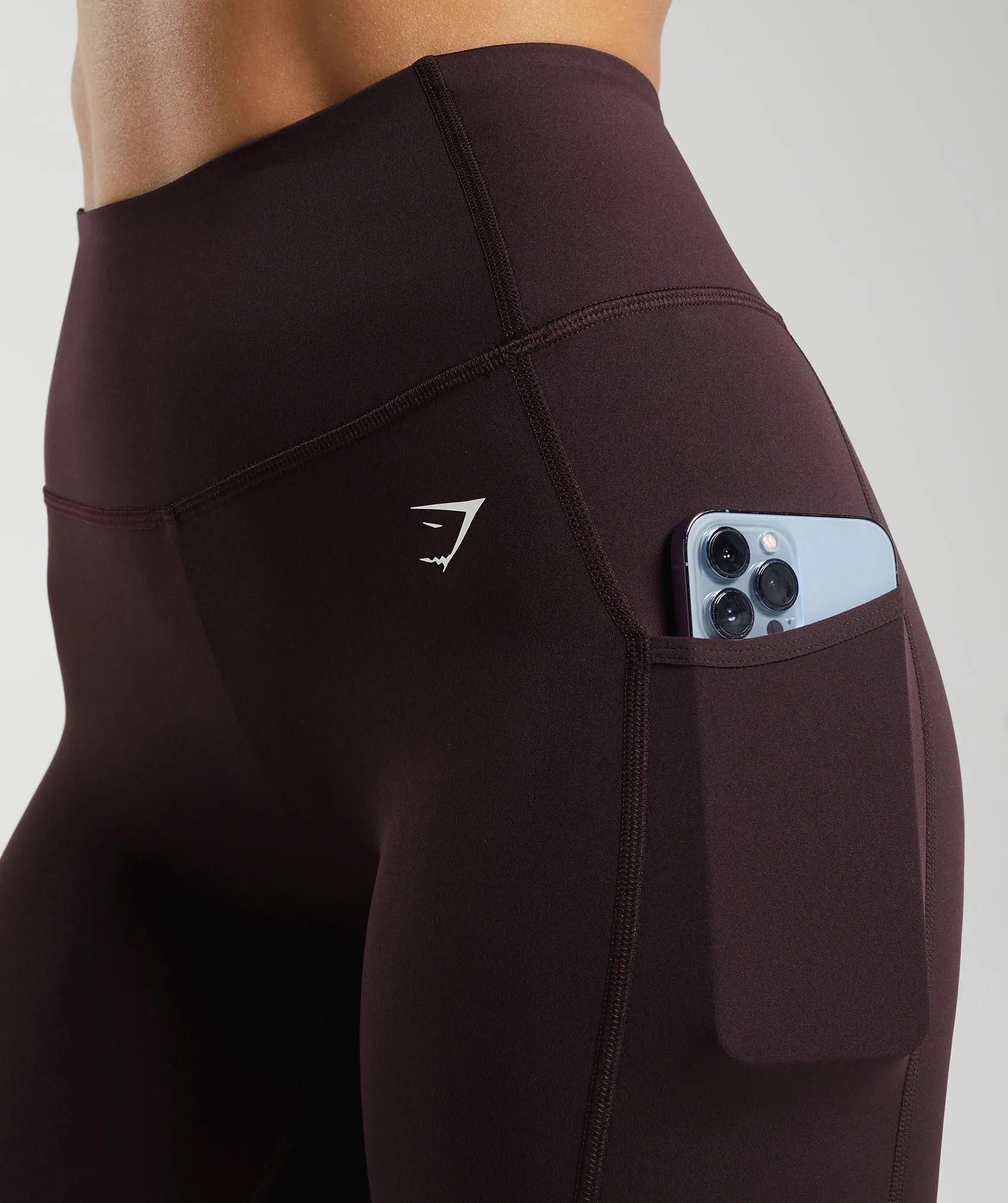 Gymshark Pocket Leggings - Plum Brown