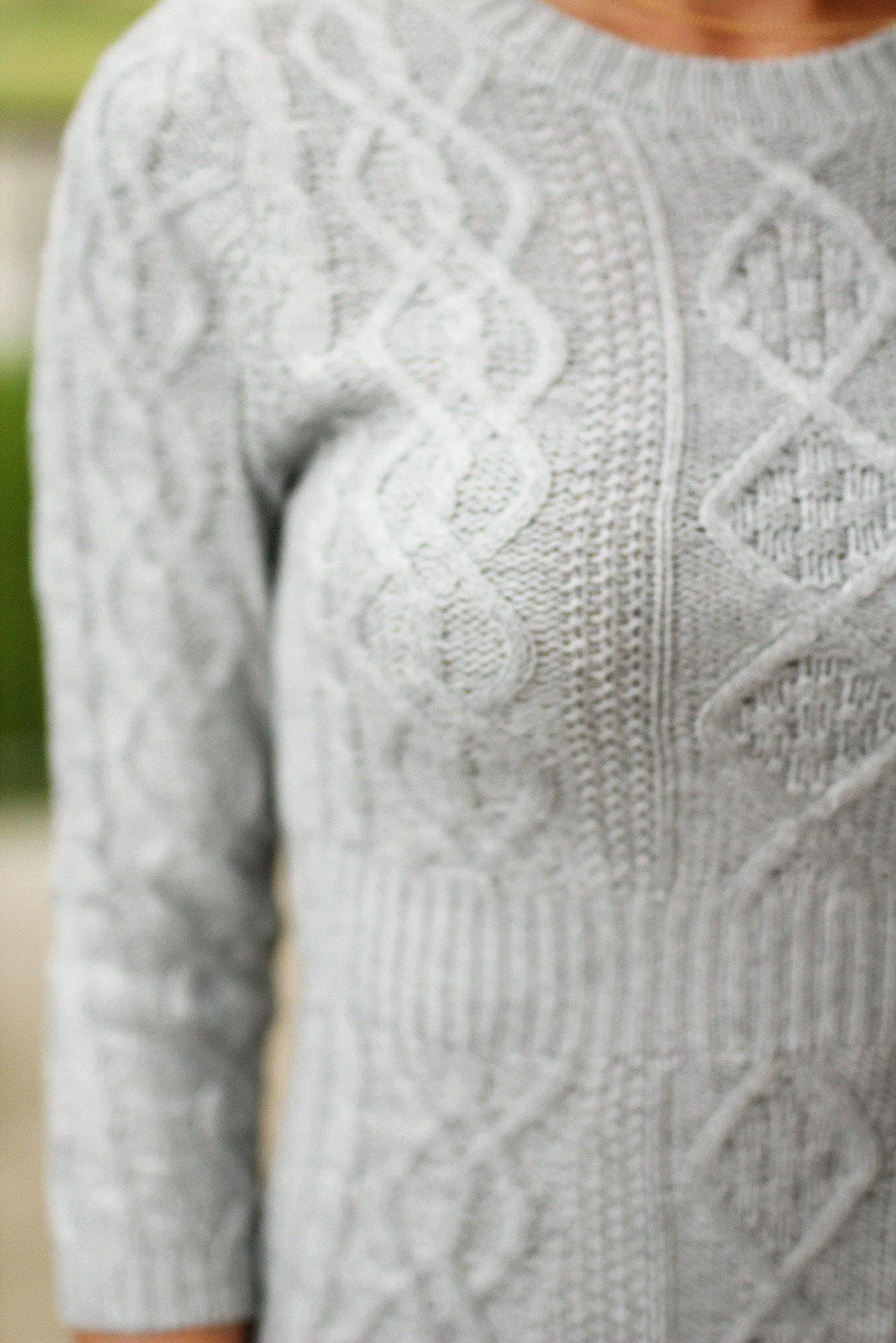 Heather Gray Knitted Sweater Dress