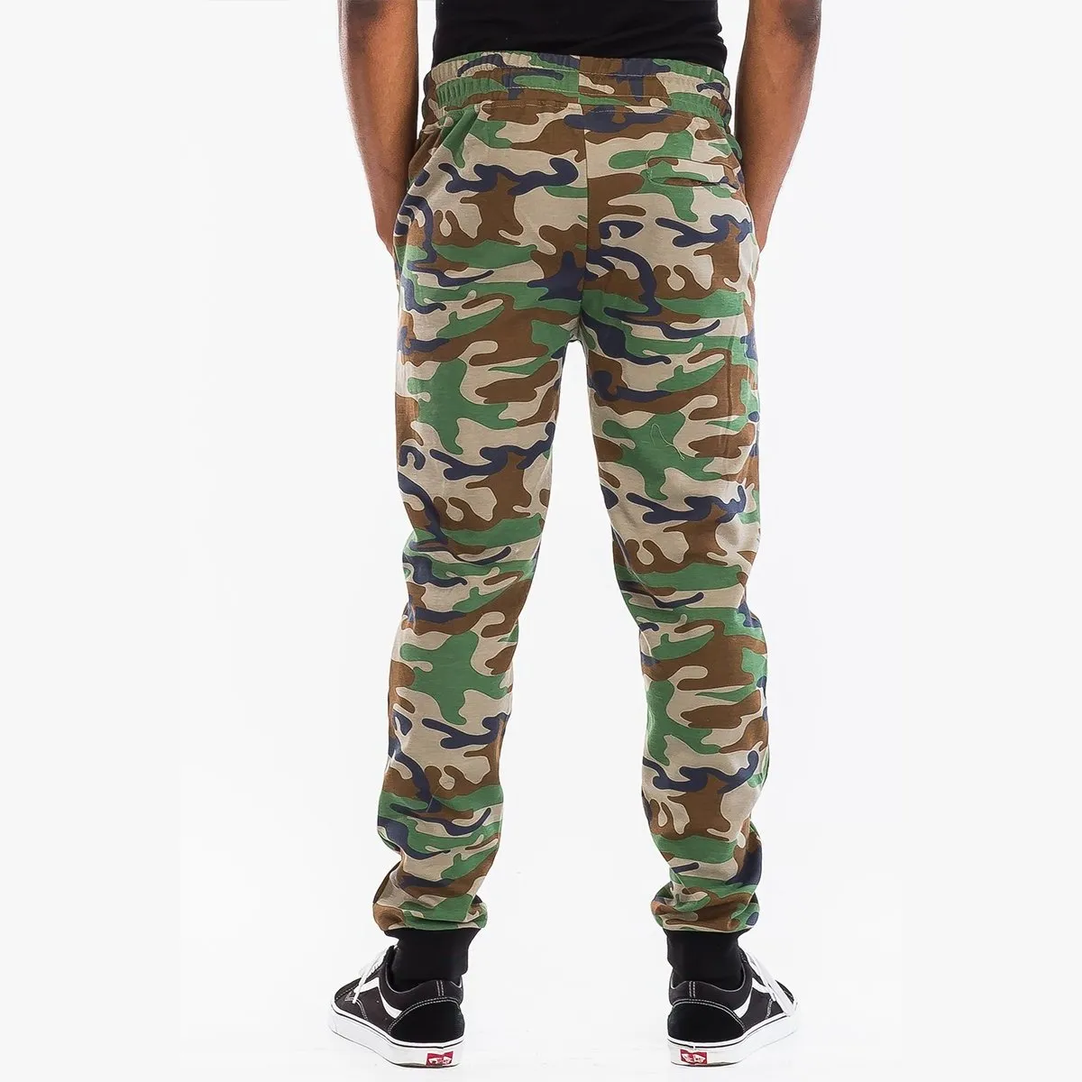 Heathered Cotton Military Sweatpants