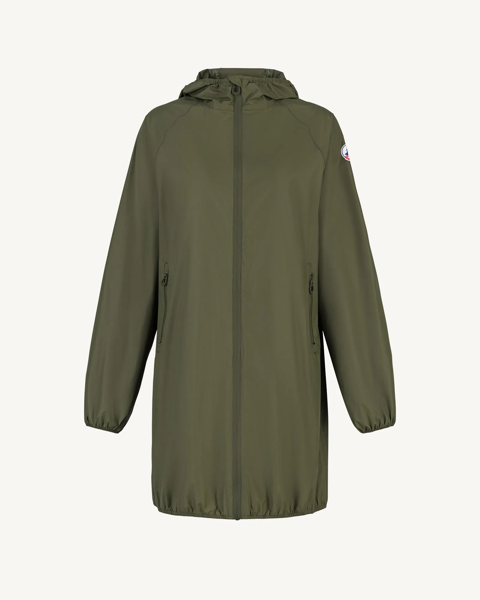 Imperméable long à capuche Army Glendale