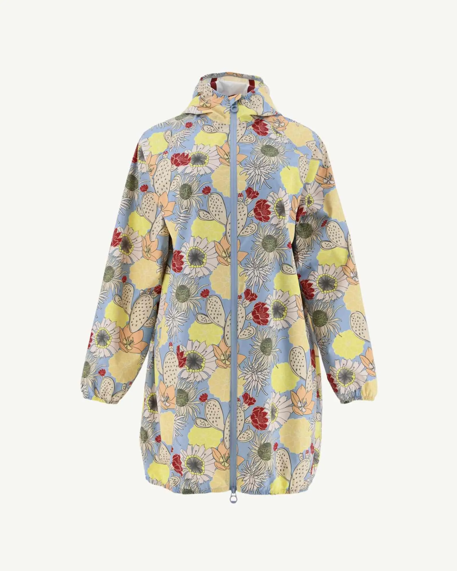 Imperméable long à capuche Bohemian bleu clair Copenhagen