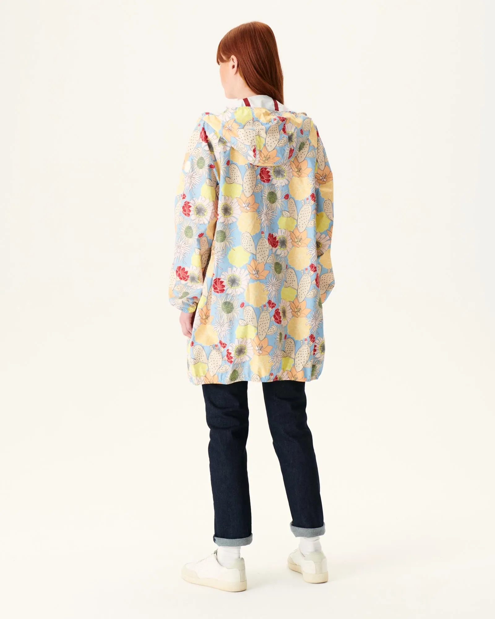 Imperméable long à capuche Bohemian bleu clair Copenhagen