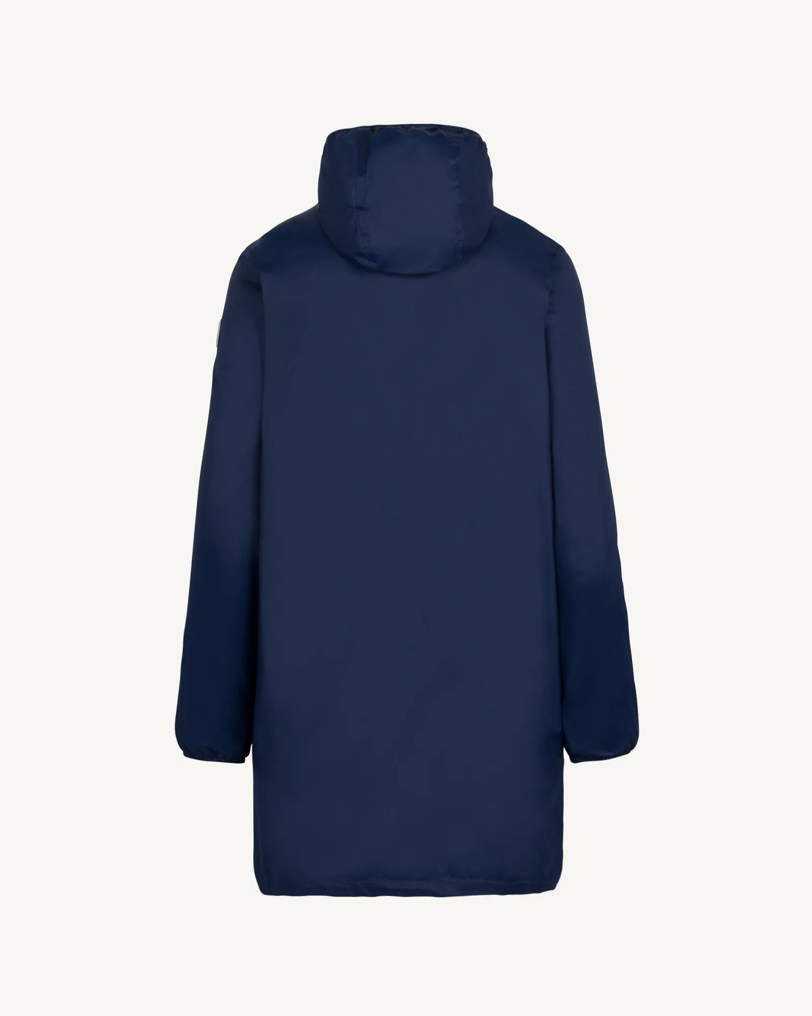 Imperméable long à capuche paquetable Marine Oban