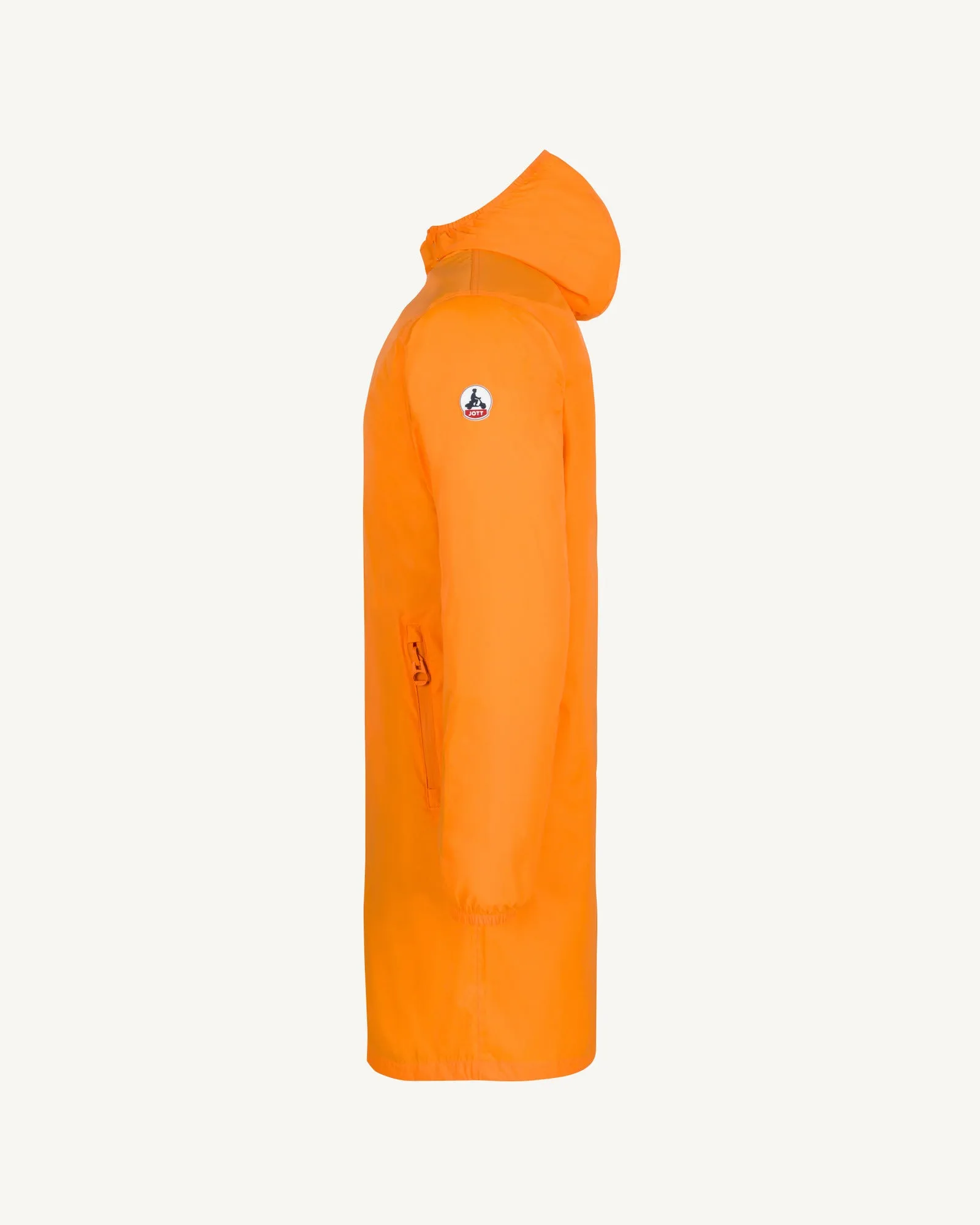 Imperméable long à capuche paquetable Tangerine Oban