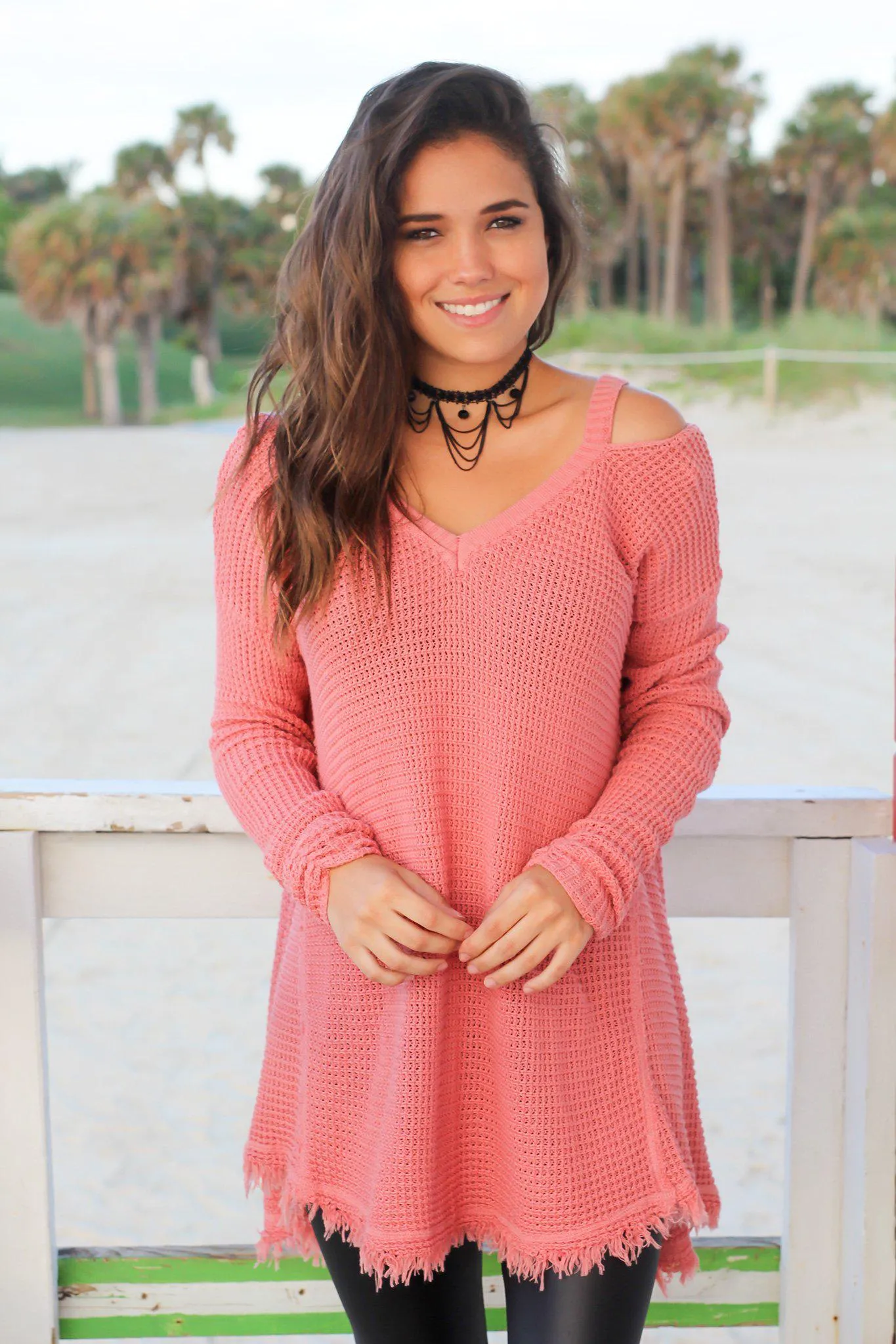 Indian Pink Tunic Sweater