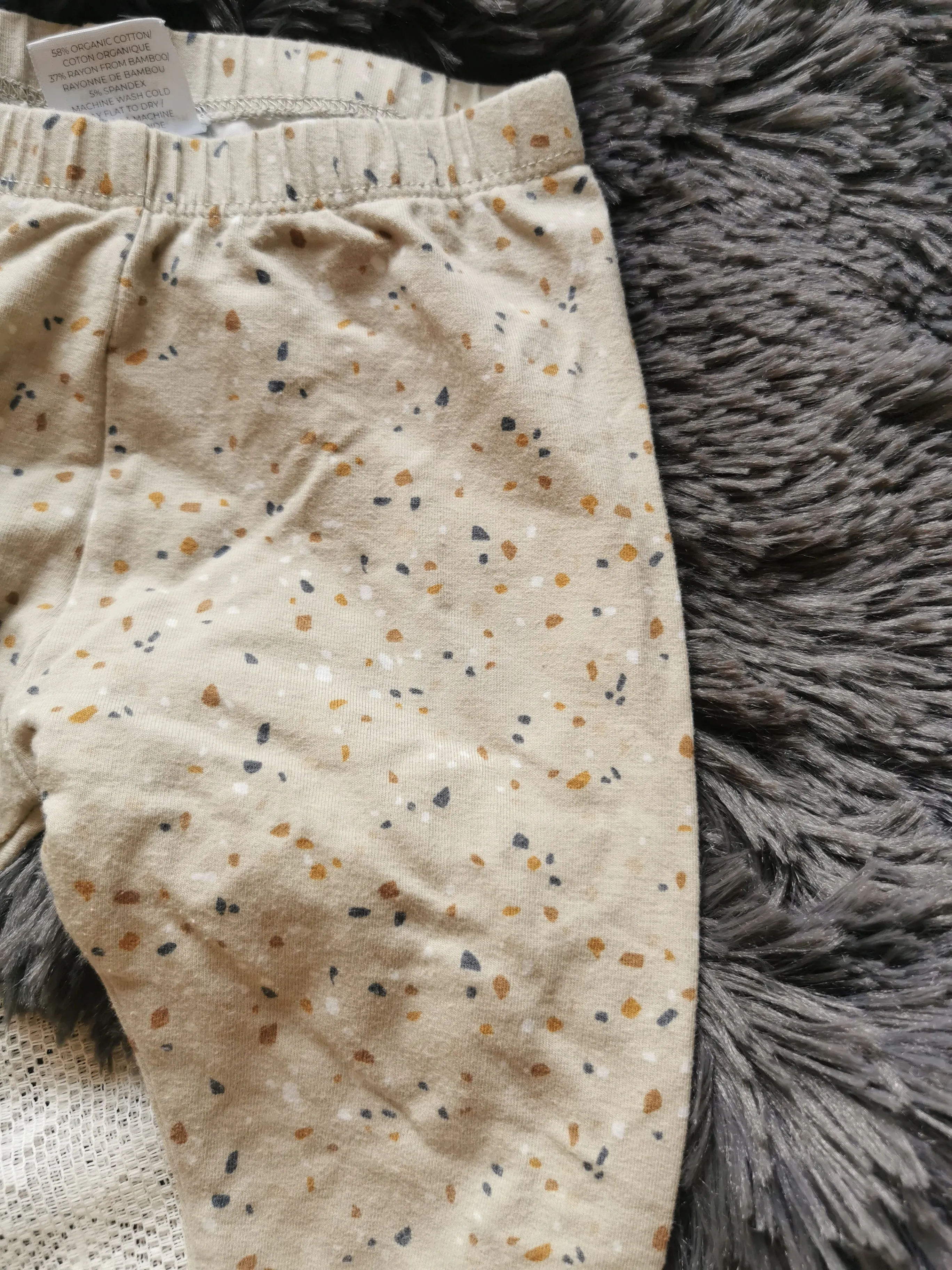 Jax & Lennon Bamboo Cotton Leggings in Terrazzo (2-3T)