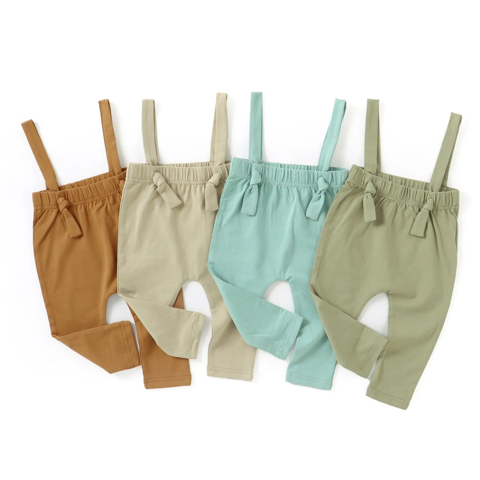 JBØRN Organic Cotton Baby Suspender Leggings