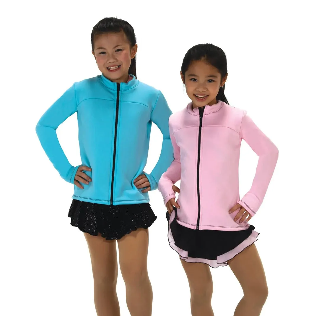 Jerry's Girl's S222 Fleece Sparkle Seam Figure Skating Jacket