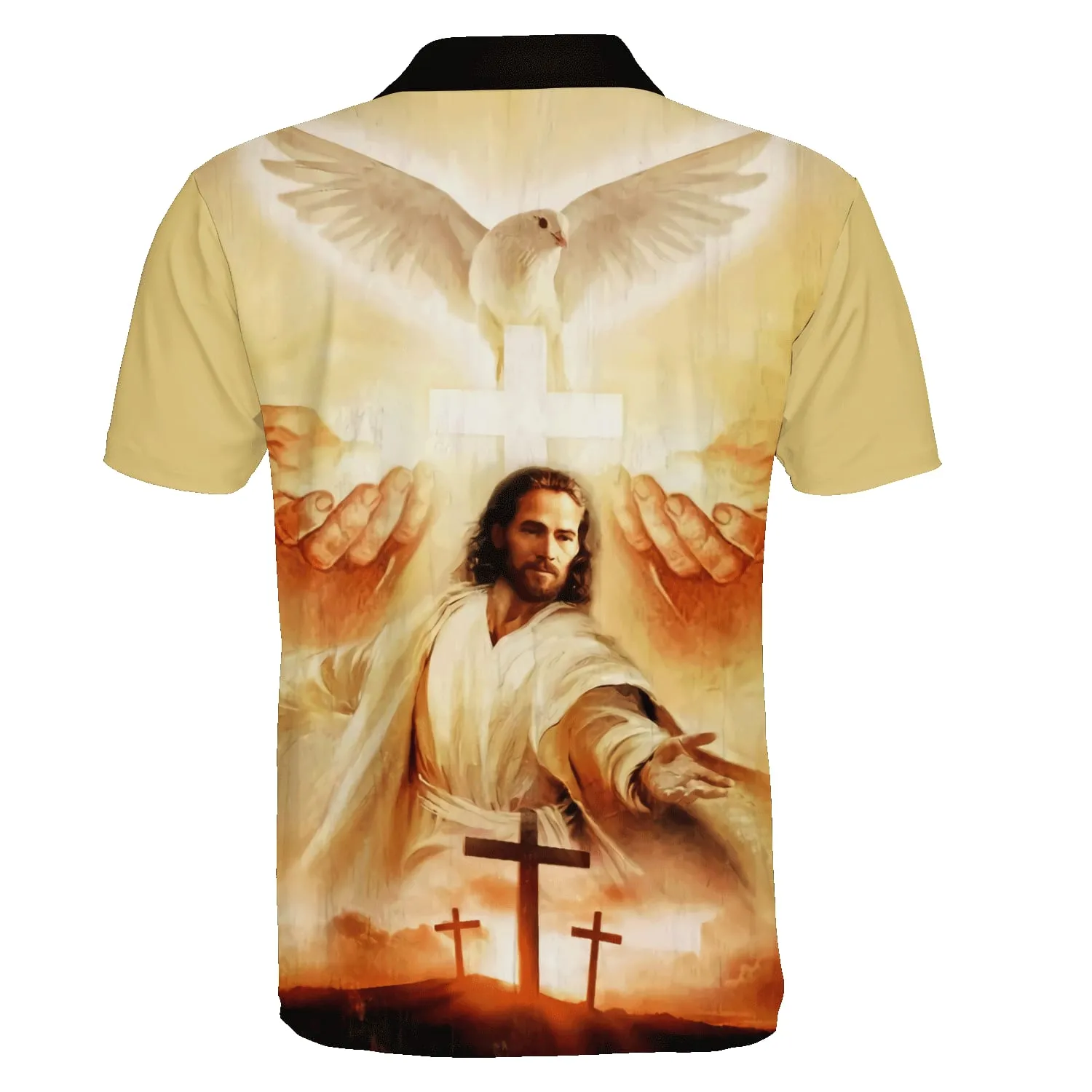 Jesus Hands Polo Shirt - Christian Shirts & Shorts