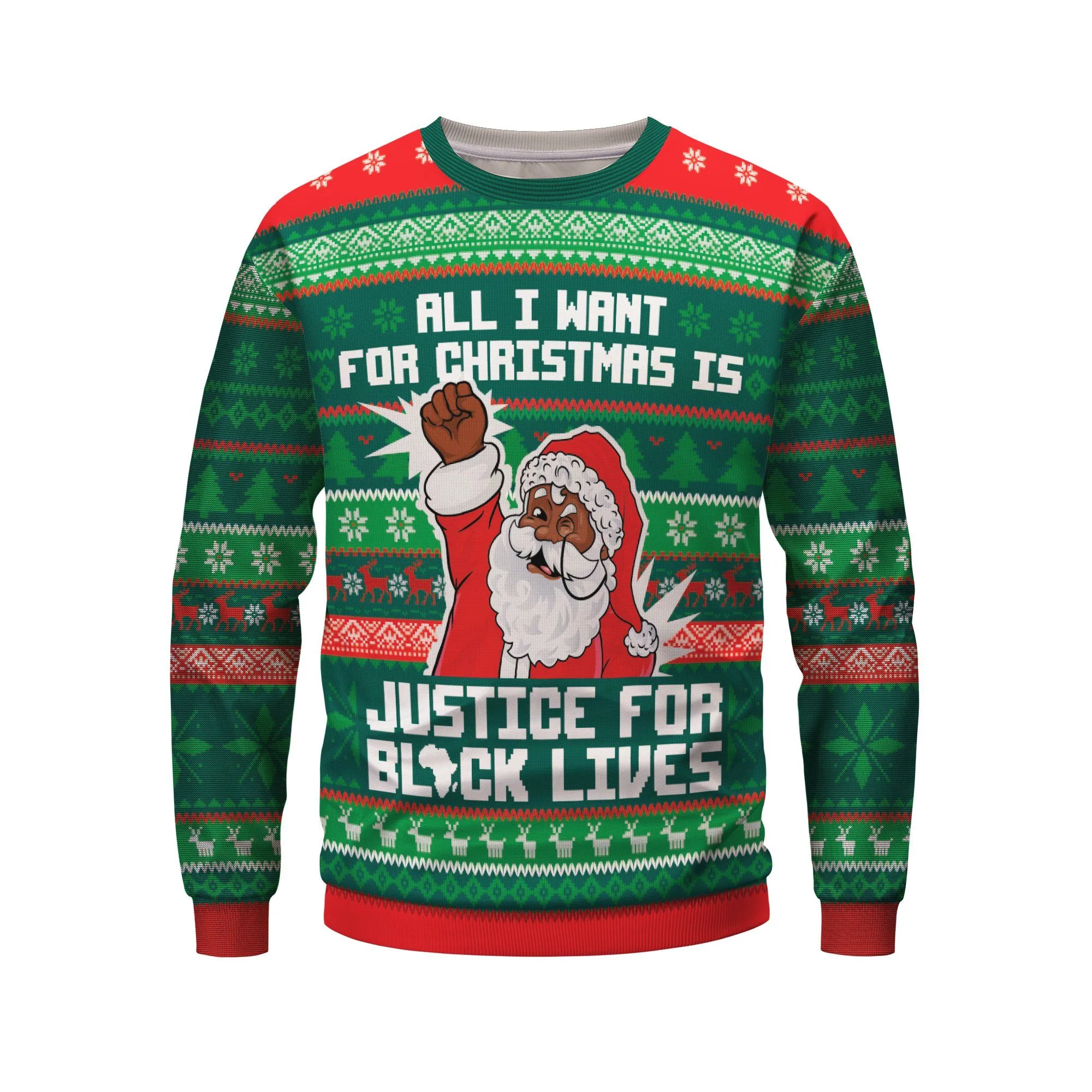 Justice for Black Lives Ugly Sweatshirt