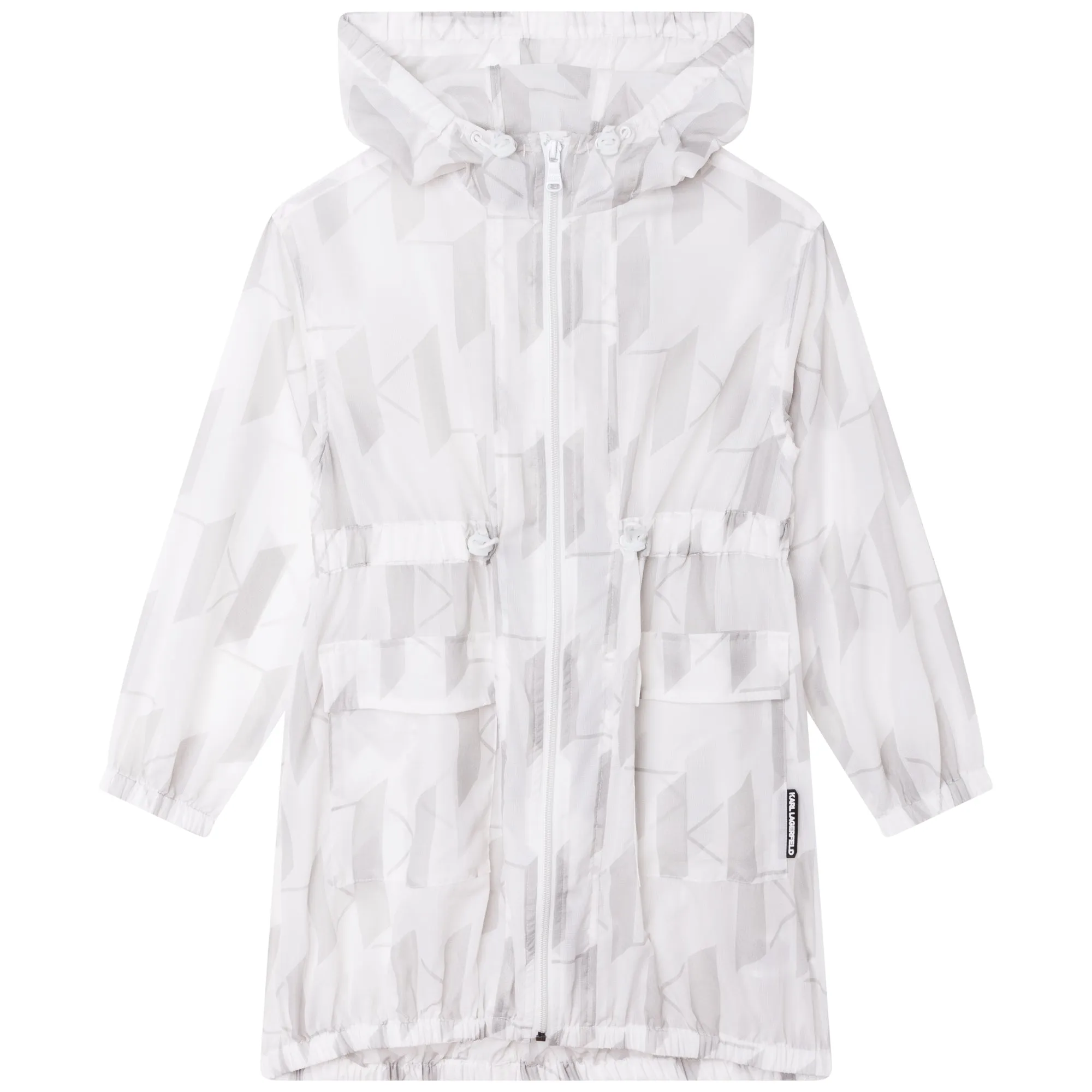 Karl Lagerfeld White Trench Coat