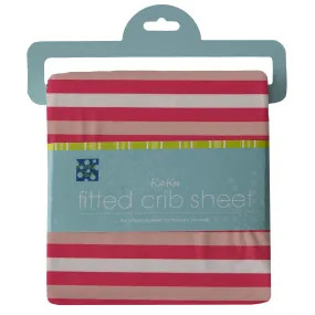 KicKee Pants Hopscotch Stripe Fitted Crib Sheet