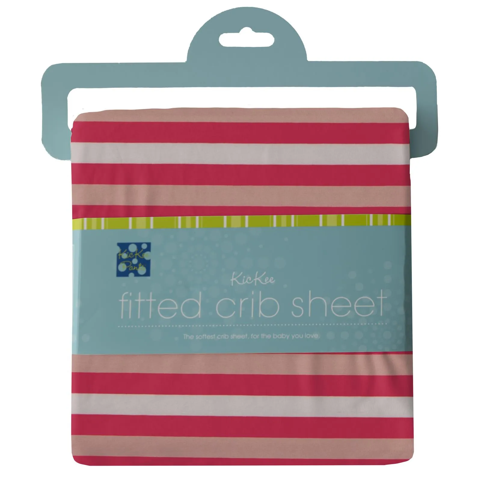 KicKee Pants Hopscotch Stripe Fitted Crib Sheet