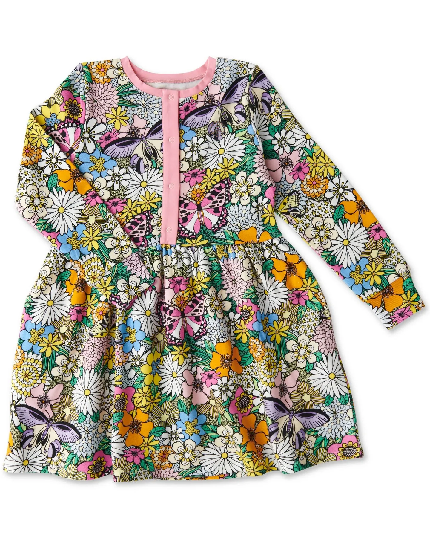 Kip & Co Bliss Floral Organic Cotton Winter Dress