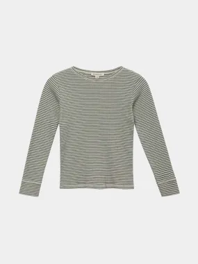 Kishon top - pebble/navy stripe